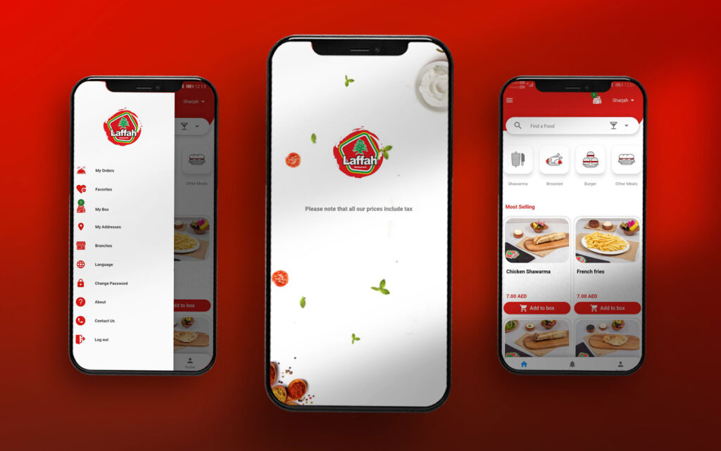 Laffah Restaurant - Web and Mobile App Development