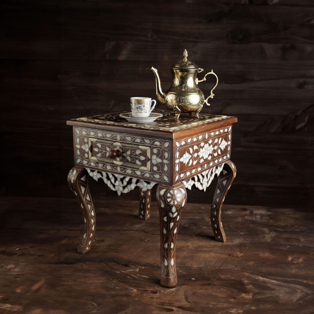 Stylized media production for Tarrab home decor highlighting traditional Middle Eastern aesthetics