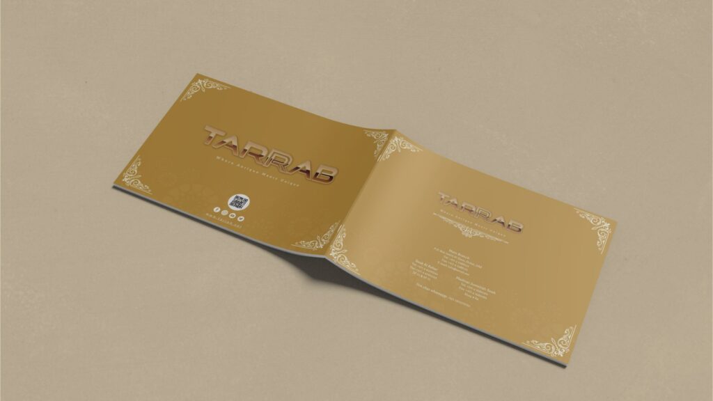 Antique Arabian furniture brand identity and company profile design for Tarrab by Lilac