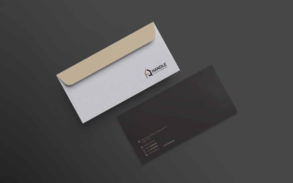 Corporate stationery design including business cards and letterheads for property management firm