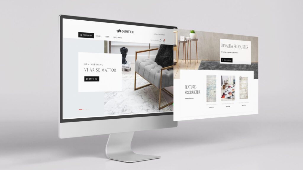 Custom e-commerce website development for SE Mattor rug retailer in Sweden by Lilac